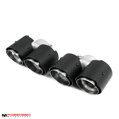 Fabspeed Porsche 991.2 Carrera Deluxe Quad Tips - VAR-FS.POR.9912.QDTC