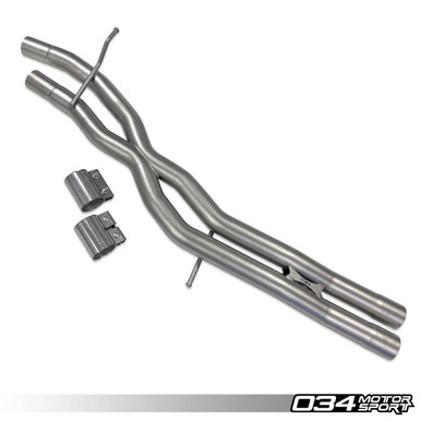 034Motorsport Res-X Resonator Delete and X-Pipe for B9 Audi S4