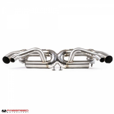 Fabspeed Porsche 992 Twin Turbo / Twin Turbo S Cat-Back Valvetronic Maxflo Exhaust System - FS.POR.992T.VLV