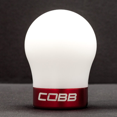 Volkswagen COBB Knob - White Knob w/ Race Red - 2V1350-W-RD
