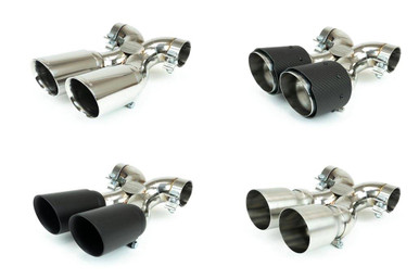 Fabspeed Porsche 981 Boxster/Cayman Maxflo True X-Pipe with Dual Tips - VAR-FS.POR.981.DLTP