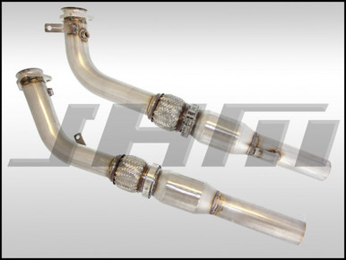 JHM Exhaust - Downpipes - JHM B7-RS4 Stainless Steel 2.75 Inch with High Flow Cats - VAR-JHM-B7RS4-DP
