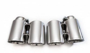 Fabspeed Porsche 991 Carrera Deluxe Quad-Style Tips (PSE / Carrera S) - VAR-FS.POR.991.QDTDP