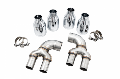 AWE OE-to-Quad Tip Conversion Kit for G2X M340i / M440i - Chrome Silver Tips