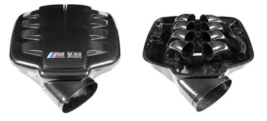Eventuri Complete Black Carbon Inlet Plenum For E9X M3-NO EMBLEM - EVE-E9X-CF-PLM