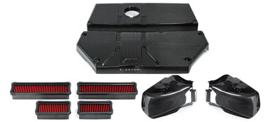 Eventuri F97 F98 Carbon air box lid with replacement filters + carbon scoops - EVE-FX34M-CF-INT