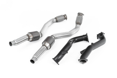 Milltek Large Bore Downpipes and Hi-Flow Sports Cats Exhaust - SSXAU635