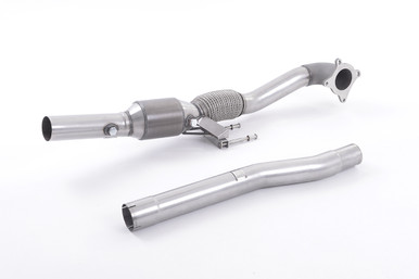 Milltek Cast Downpipe with HJS High Flow Sports Cat Exhaust - SSXAU200