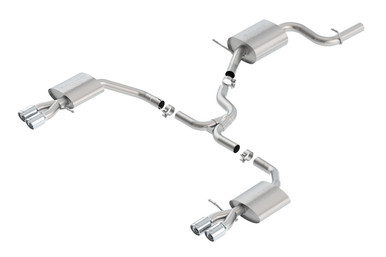 BORLA Cat-Back(tm) Exhaust System - S-Type - Polished Stainless Tips For Volkswagen Passat - 140705
