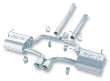 BORLA Cat-Back Exhaust - S-Type - Polished Stainless Tips For Mini Cooper S Hatchback - 140120