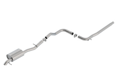 BORLA Cat-Back Exhaust - S-Type - Brushed Stainless Tips For Volkswagen Jetta 1.4L AT - 140763