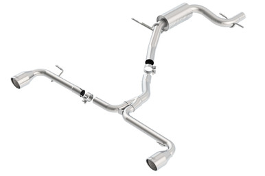 BORLA Cat-Back Exhaust - S-Type - Polished Stainless Tips For Volkswagen MK6 GTI 2.0L AT - 140347