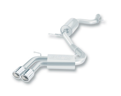 BORLA Cat-Back(tm) Exhaust System - S-Type - Polished Stainless Tips For Volkswagen GOLF GTI MK5 2.0L Turbo AT - 140248