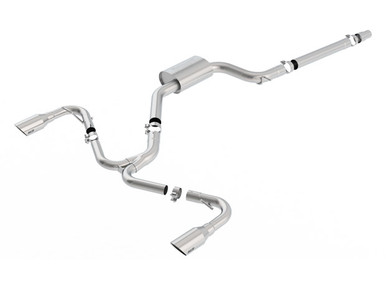 BORLA Cat-Back Exhaust - S-Type - Brushed Stainless Tips For Volkswagen GTI MK7.5 2.0L AT - 140751SB