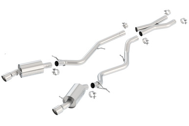 BORLA Cat-Back(tm) Exhaust System - S-Type - Polished Stainless Tips For BMW E90 Sedan - 140276