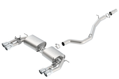 BORLA Cat-Back(tm) Exhaust System - S-Type - Polished Stainless Tips For Audi S3 8V - 140631