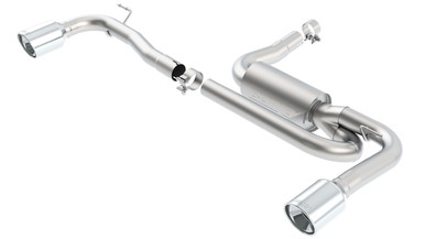 BORLA Axle-Back Exhaust System - S-Type - Polished Stainless Tips For Mini Cooper Countryman S R60 1.6L AT - 11804
