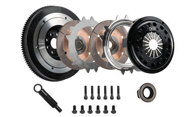 DKM Clutch VW/Audi 2.0L TSI (8 Bolt) Ceramic Twin Disc MR Clutch w/Flywheel - MR-034-060