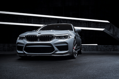 Vorsteiner VRS Aero Front Spoiler Carbon Fiber PP 2x2 Glossy For BMW M5 F90 - 5220BMV