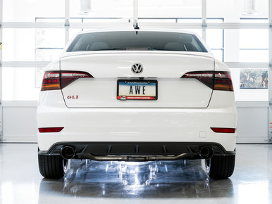 AWE Non-Resonated Track Edition Exhaust for Stock Downpipe MK7 VW Jetta GLI