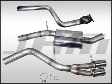 Exhaust - JHM -FULL- 3" Performance Catback for Audi B8 A4-A5 2.0T (Single Exit) - JHM-B820TFCBSE
