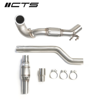 CTS Turbo High Flow Catted Downpipe for AWD MQB Vehicles