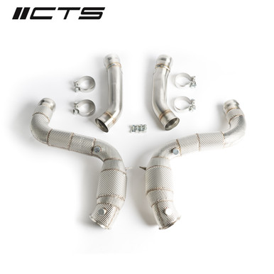 CTS Turbo High Flow Catted Downpipes for Mercedes-Benz C63/C63S AMG