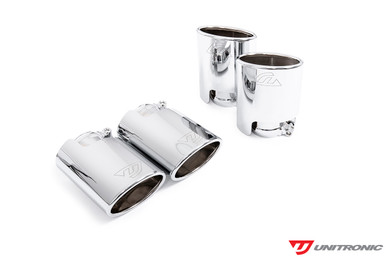 Unitronic Oval Chrome Tips For VW Golf R MK7/7.5 - UH058-EXA