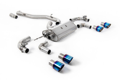 Milltek Catback Non-Resonated With Valves for Volkswagen MK7.5R Golf (Round Tips)