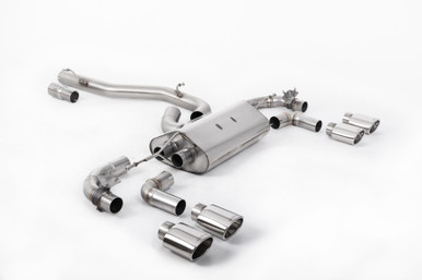 Milltek Catback Non-Resonated With Valves for Volkswagen MK7.5R Golf (Oval Tips)