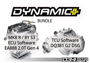 034Motorsport Dynamic+ ECU Tune Bundle for MK8 Golf R & 8Y Audi S3