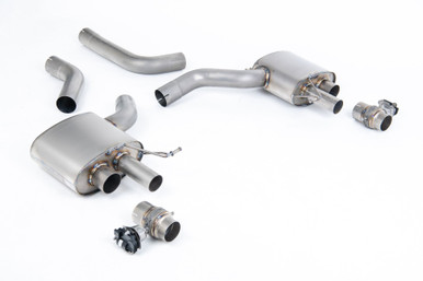 Milltek Upgrade Kit To Signature Series Titanium Axle Back System From Any Existing Milltek Sport Stainless Options For C8 RS6 & RS7