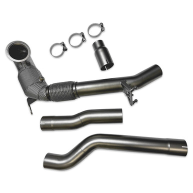034Motorsport Stainless Steel Racing Downpipe for Mk8 Golf R & Audi 8Y S3