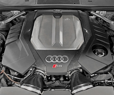 034Motorsport Carbon Fiber Engine Cover Trim for Audi C8 RS6/RS7