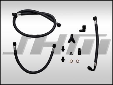 JHM Braided Kevlar Fuel Line Re-Route Kit For Audi D4 A8/S8 4.0T