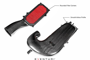 Eventuri Carbon Intake System Replacement Filter Set Mercedes C63 C63S / GLC63 GLC63S AMG - Type C