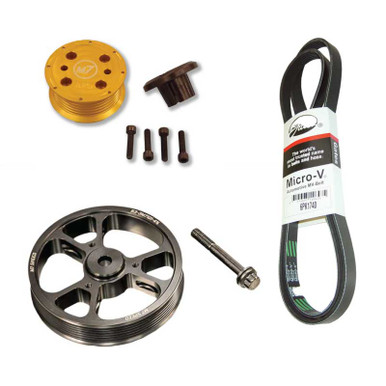 M7 Speed Overdrive Performance Pulley Kit (16 percent) for 02-06 Mini Cooper S Hatchback 05-08 Convertible Gen 1 MINI Cooper .