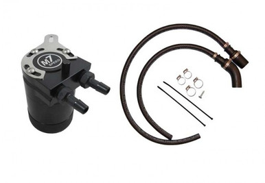 M7 Speed Billet Black Aluminum Oil Catch Can Tank Kit with Pre Made Hose Assemblies 09-14 Clubman 11-14 Hatchback 12-15 Coupe 12-15 Convertible 12-15 Roadster