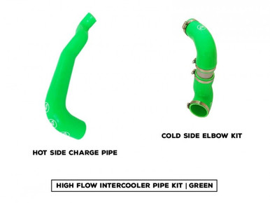 M7 Speed High Flow Intercooler Hose Kit Fits all R55- R59 S Turbo Cars Green