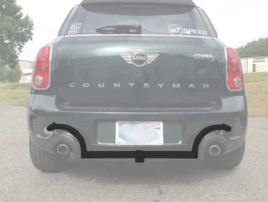 M7 Speed Utility Hitch 2 Inch Sq Receiver Direct easy bolt-on for 11-16 Countryman 13-16 Paceman R60 & R61 MINI Coopers Standard Body