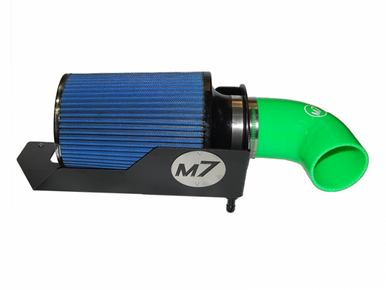 M7 Speed Gen 2 High Flow Intake System Black Powdercoated Aluminum HSG Blue 8 Ply Cotton Filter Green Silicone Elbow