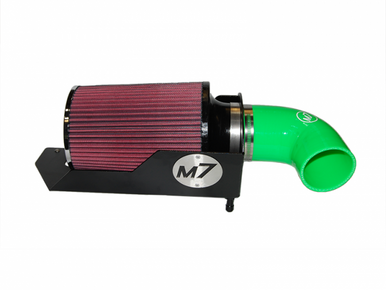 M7 Speed Gen 2 High Flow Intake System Black Powdercoated Aluminum HSG Red 8 Ply Cotton Filter Green Silicone Elbow