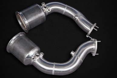 Capristo Hybrid/GTS (19+)  -  250 Cell Sports Cat Downpipes For Porsche 536 Cayenne Turbo/Turbo E