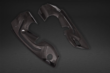 Capristo  Carbon Engine Compartment Side Covers (Matte) For Ferrari F8 Spider