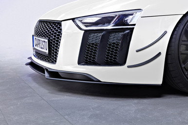 Capristo  Carbon Front Spoiler and Front Fins Set For Audi R8 (Gen2)