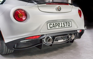 Capristo  Free Flow Exhaust with Carbon Diffuser For Alfa Romeo 4C