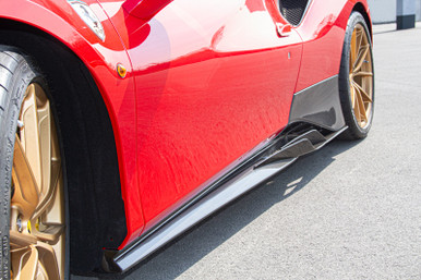 Capristo  Side Skirts (WITH Wings) For Ferrari 488/F8