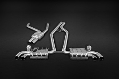 Capristo  ECE Valved Exhaust with Mid - Pipes (CES3) For Porsche 958 Cayenne V8 Induction