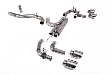 Milltek Race Cat-Back for Volkswagen Mk8 Golf R (Non-Resonated)