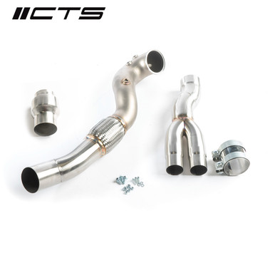 CTS Turbo 8V/8Y RS3 and 8S TTRS 2.5T EVO 3.5" Single High-Flow CAT